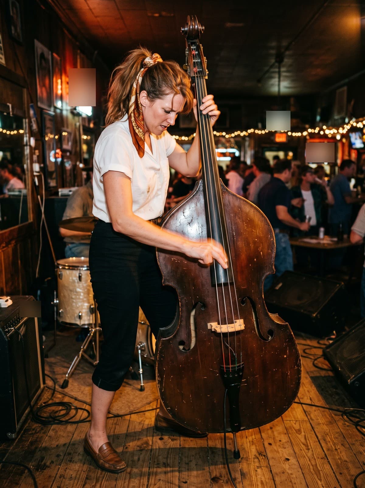 Lou Ann Tate, upright bass